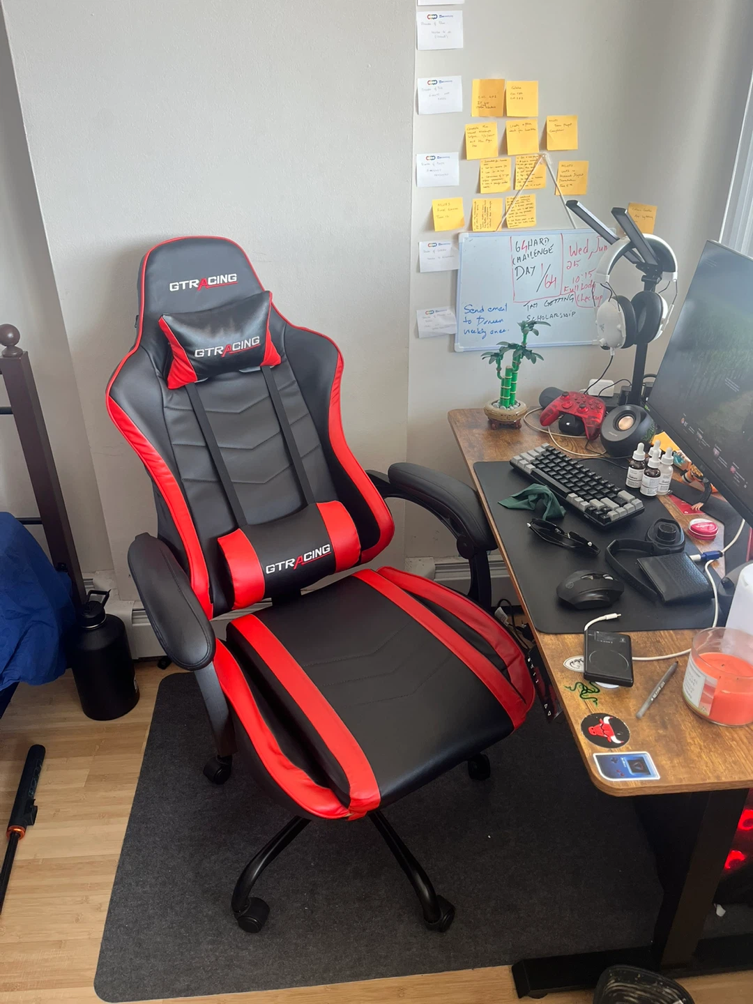 GTRACING Gaming Chair - Black and Red