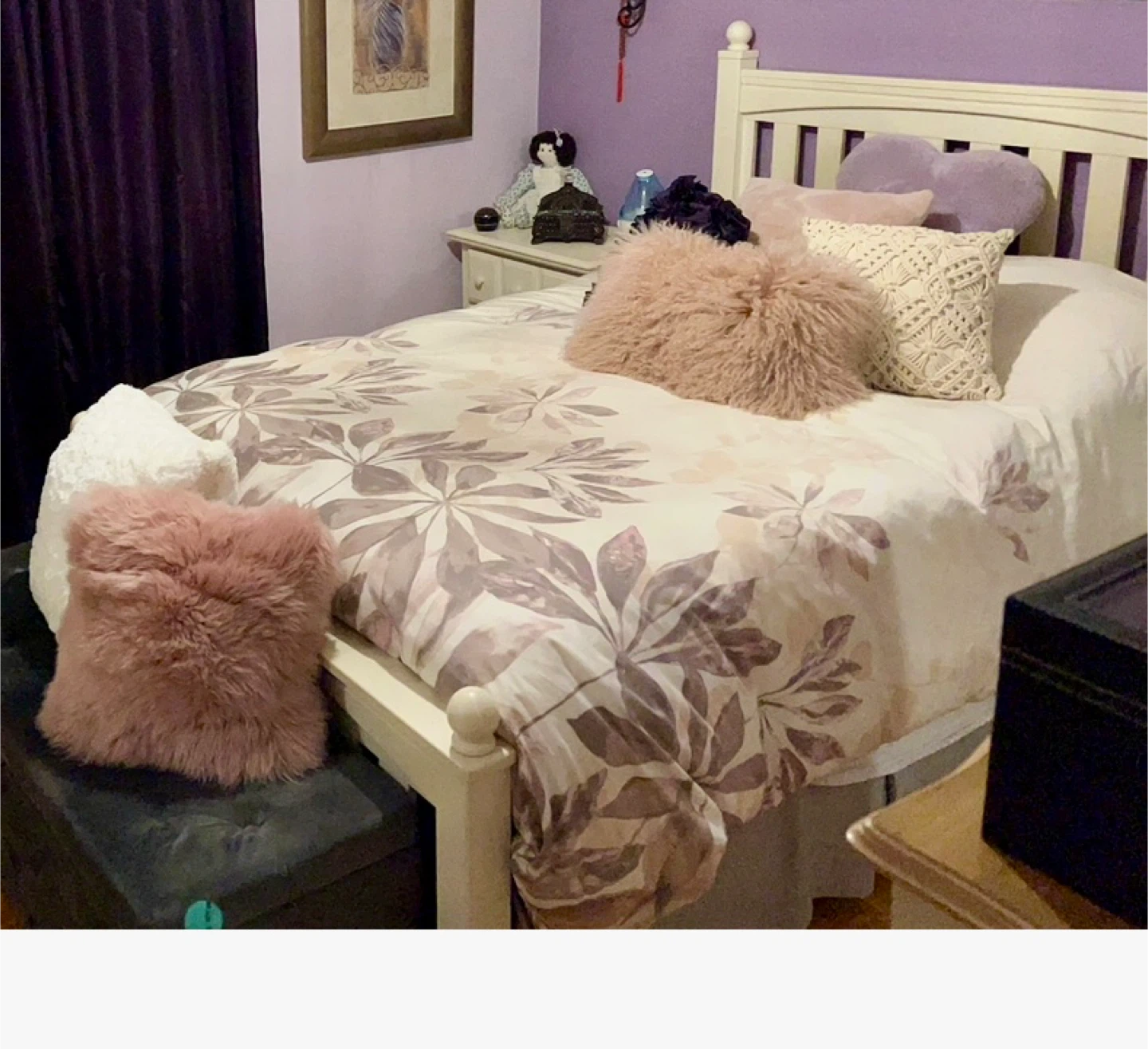 Queen Size, double sided Duvet Cover Set - Floral Pattern