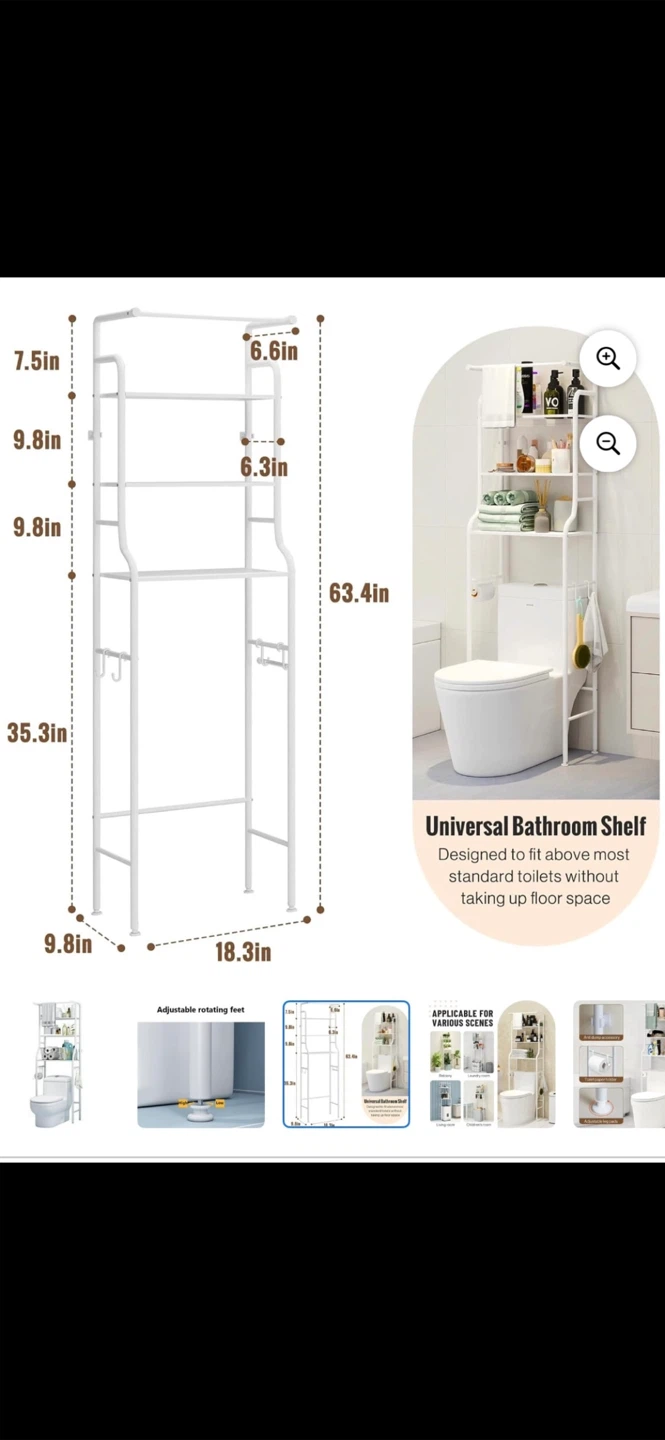 Toilet Storage Shelf Rack
