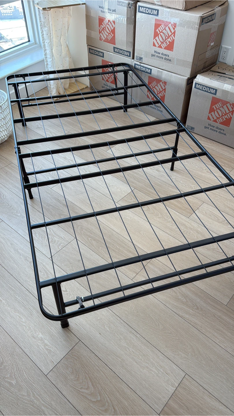 Black Metal Twin Bed Frame