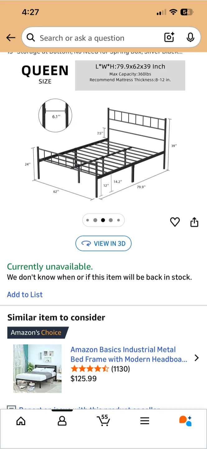 Queen Size Bed Frame - photo 2