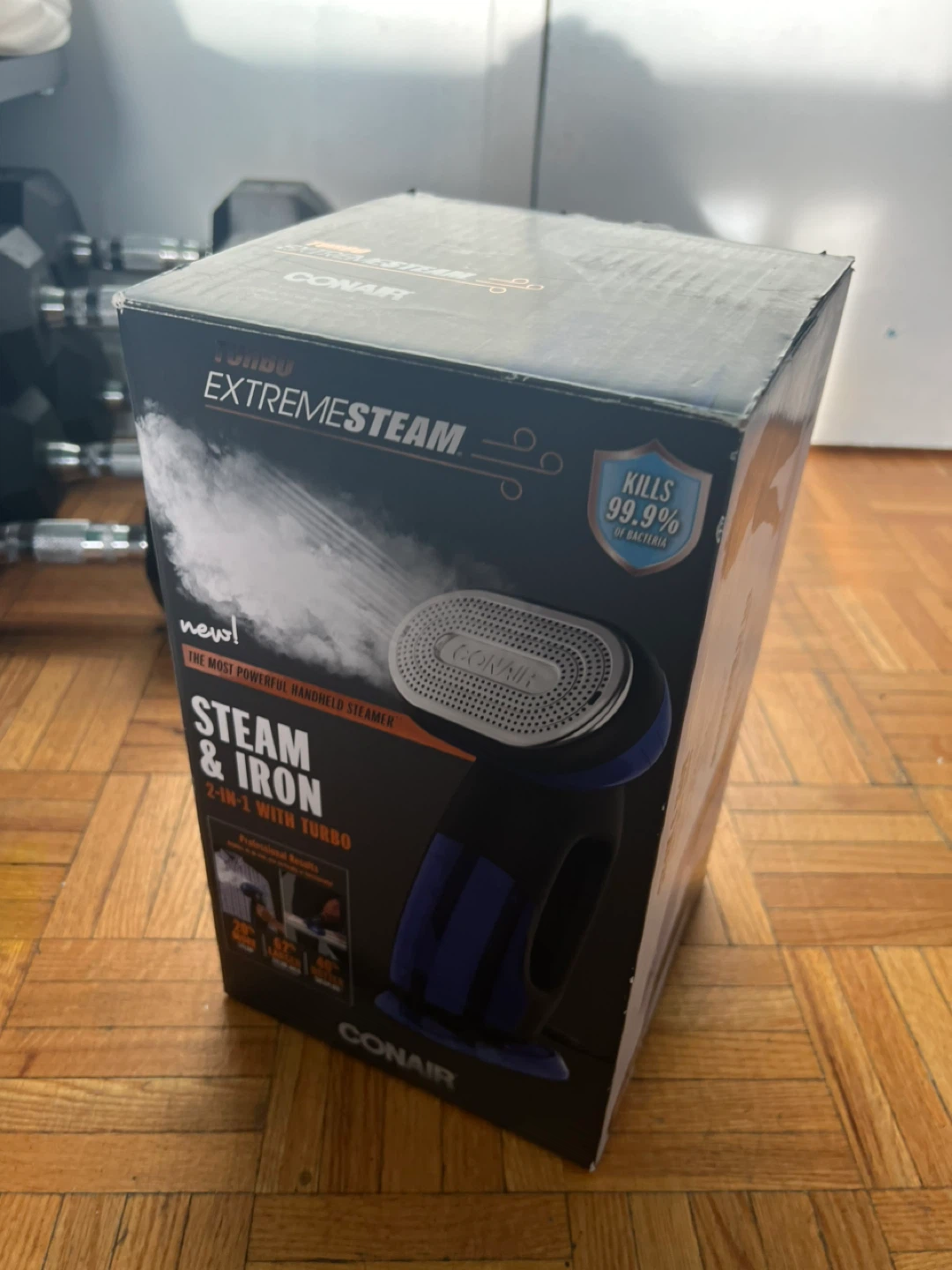 Conair ExtremeSteam Turbo Steam & Iron 2-in-1 Handheld Steamer