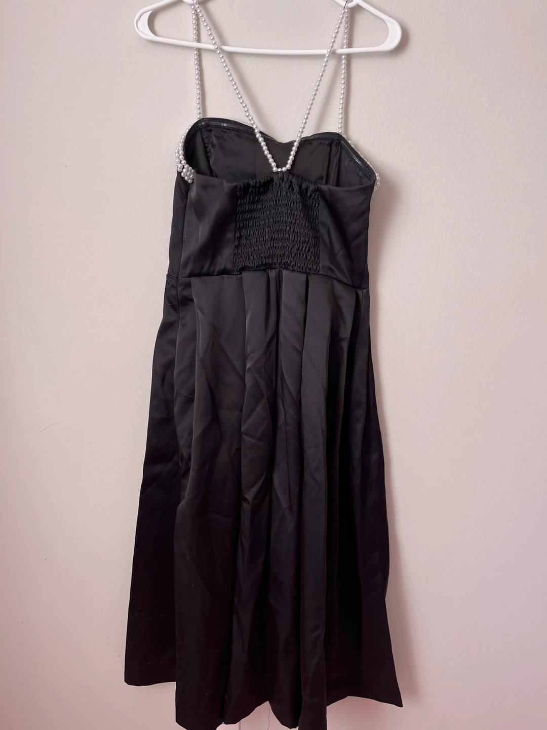 H&M Black Dress with Pearl Embellishment - US Medium - photo 3