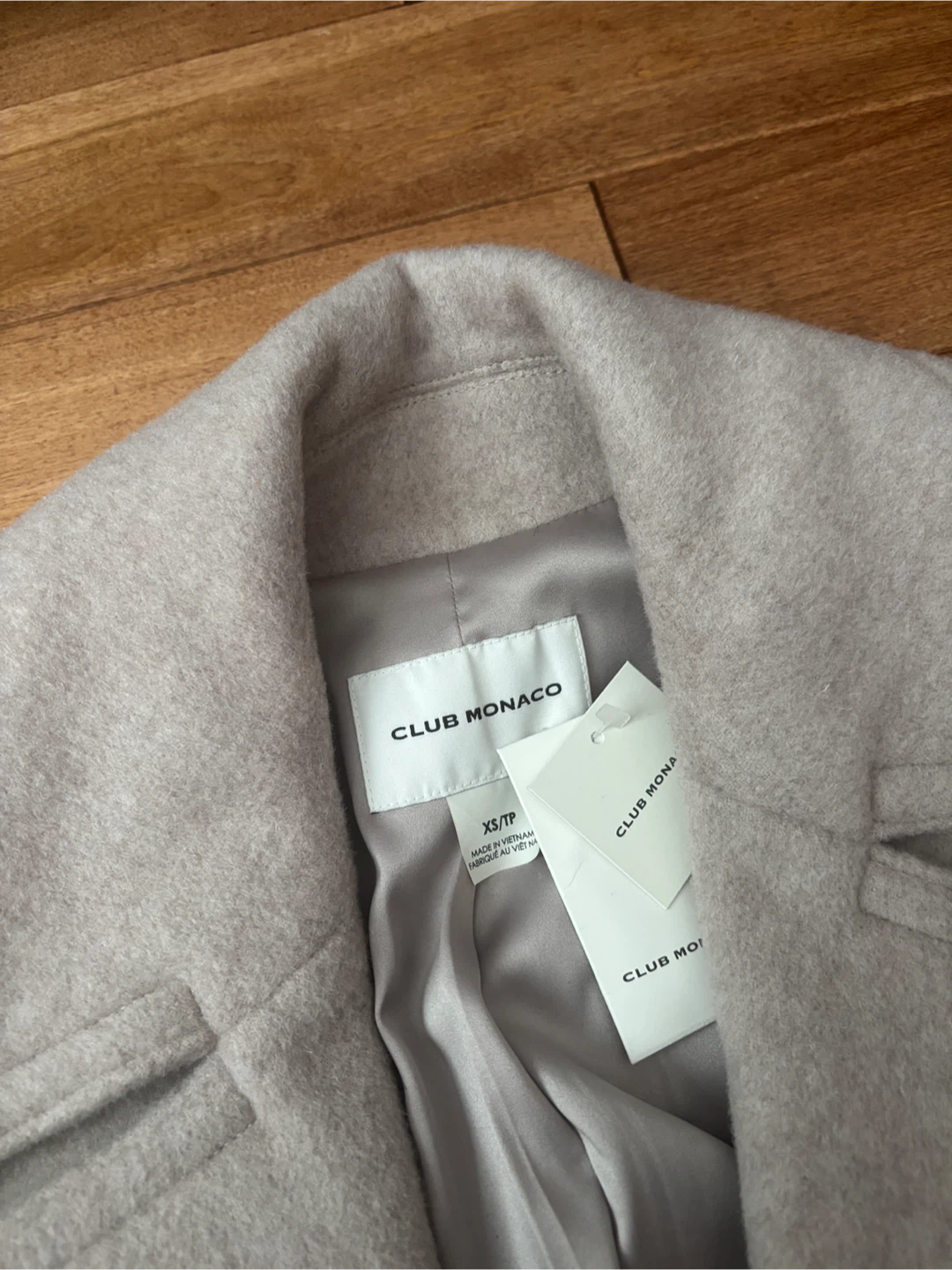 New Club Monaco Wool Coat - Size XS - photo 3