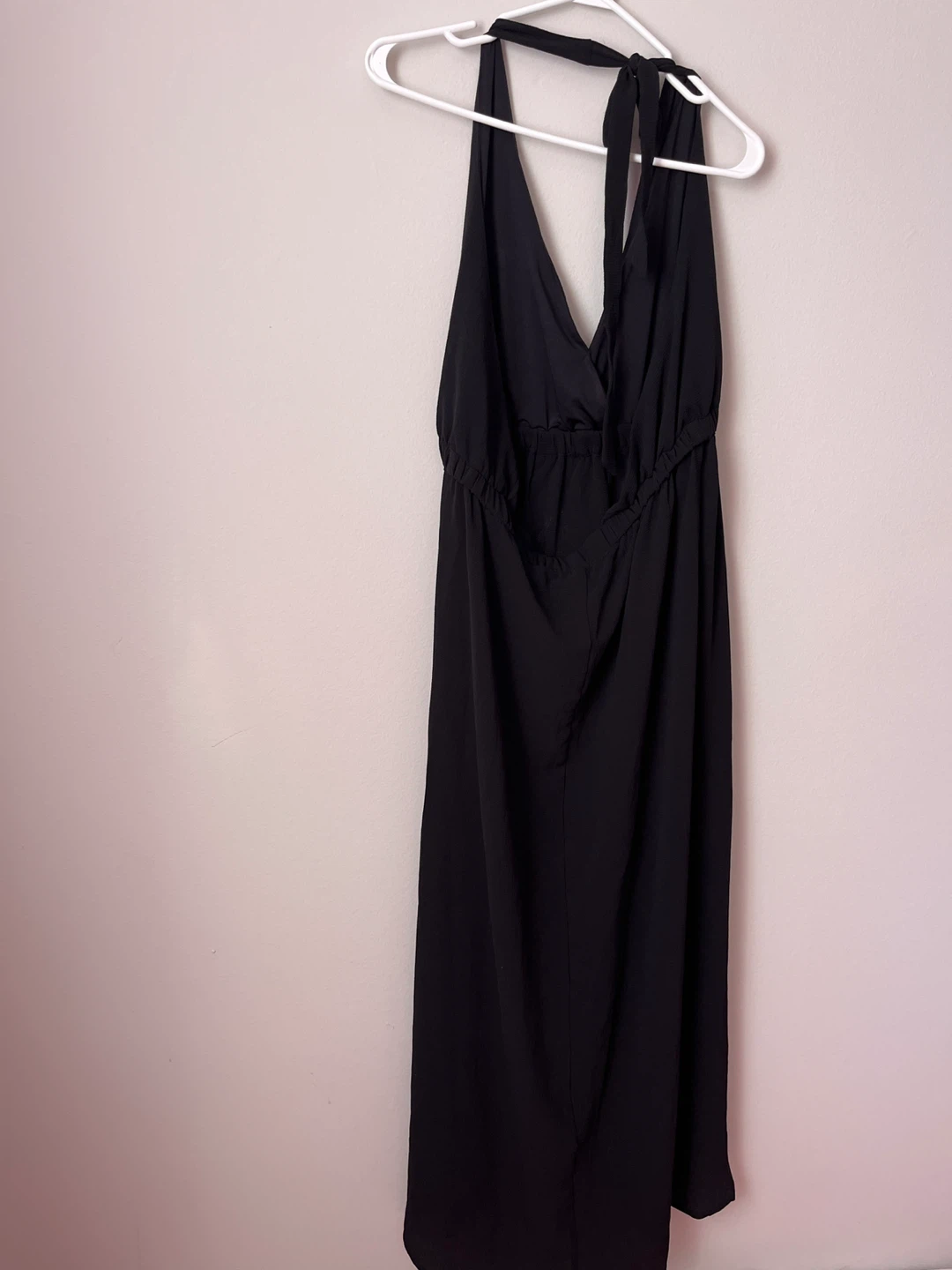 Divided Black Halter Dress - Size 14 - photo 2