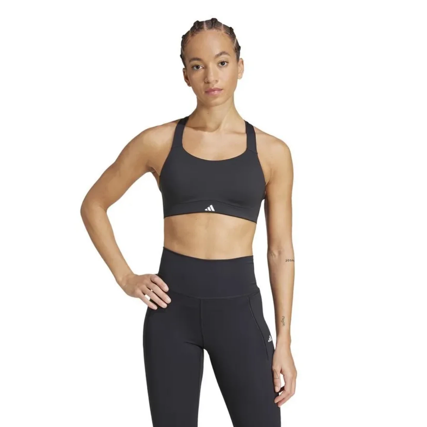 NEW! ADIDAS SPORTS BRA TLRD IMPACT LUXE HIGH SUPPORT - BLACK - photo 2
