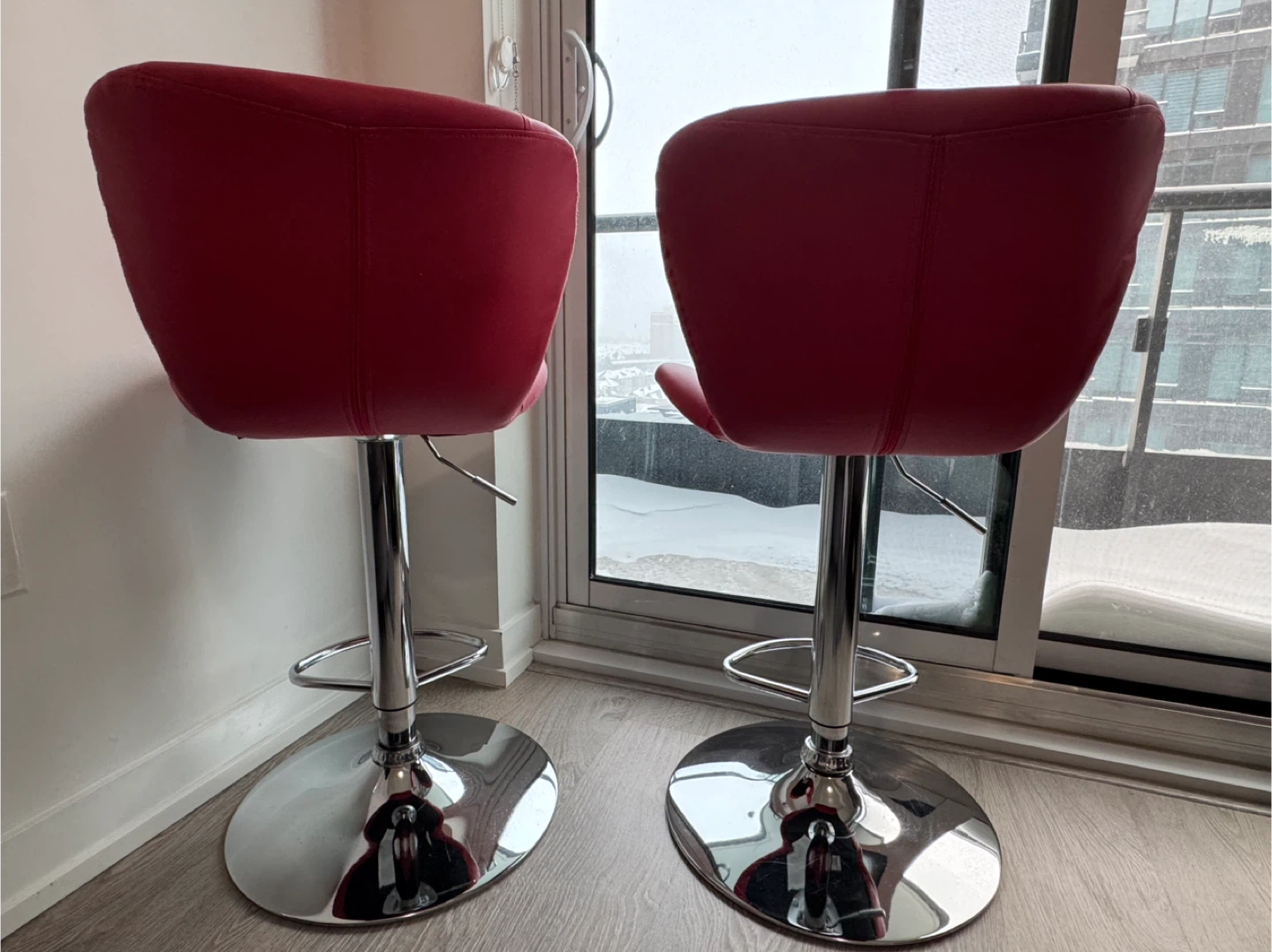 Red Adjustable Bar Stools (Set of 2) - $50- Richmond Hill - photo 4