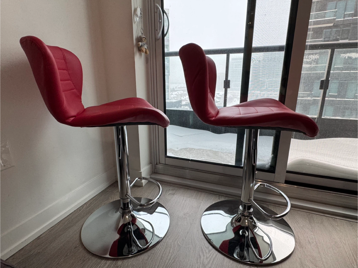 Red Adjustable Bar Stools (Set of 2) - $50- Richmond Hill - photo 5