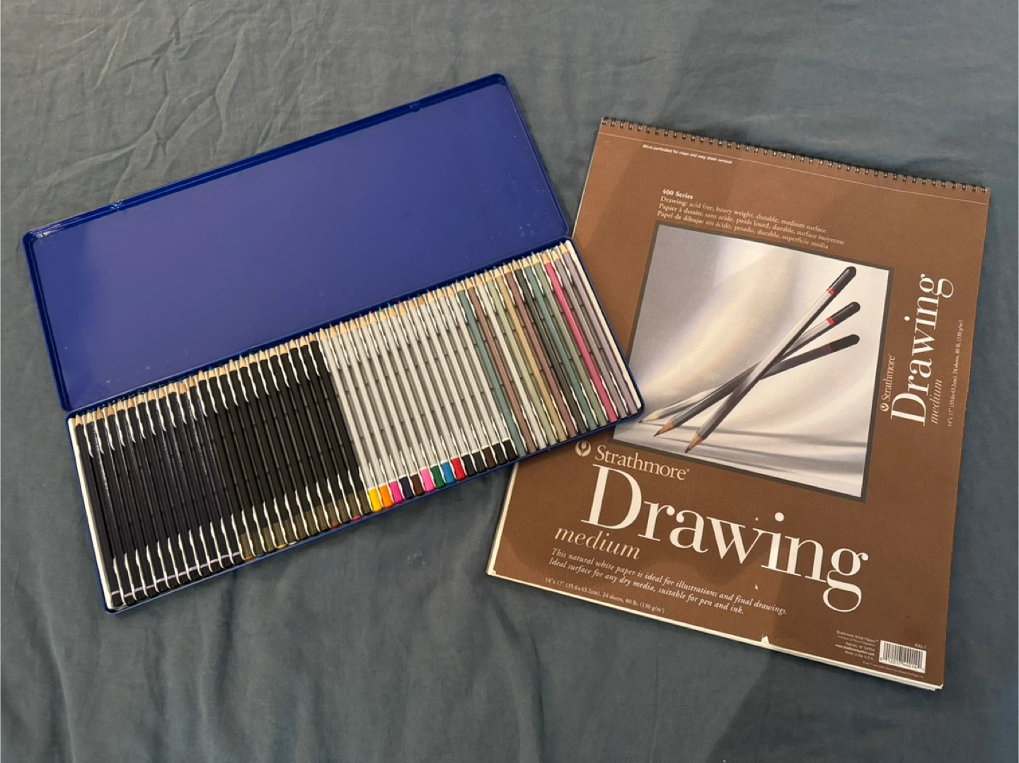 Strathmore Drawing Medium Sketchbook with Colored Pencils