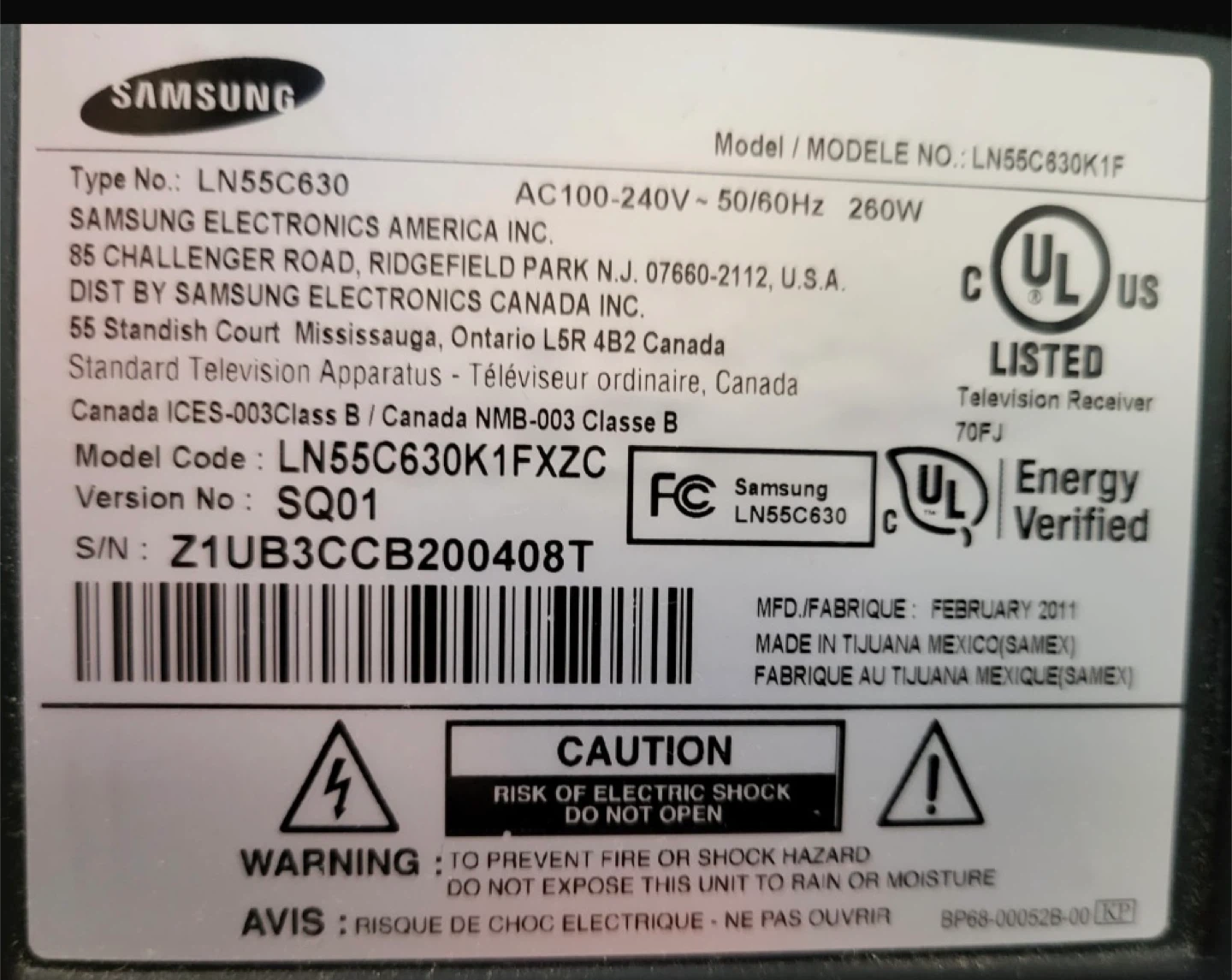 Samsung Cable TV 55” - photo 3