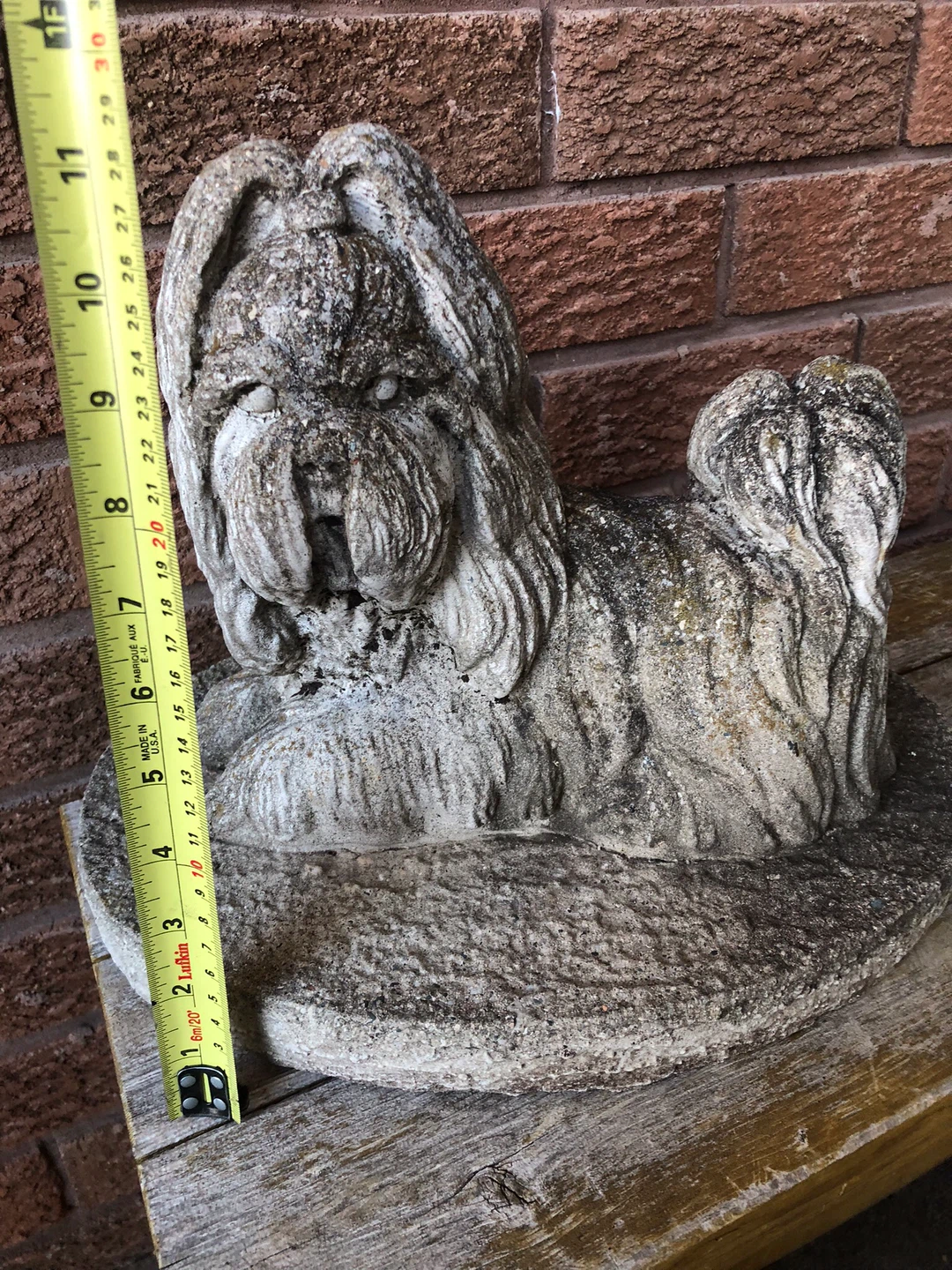 Stone Dog Garden Statue - photo 2
