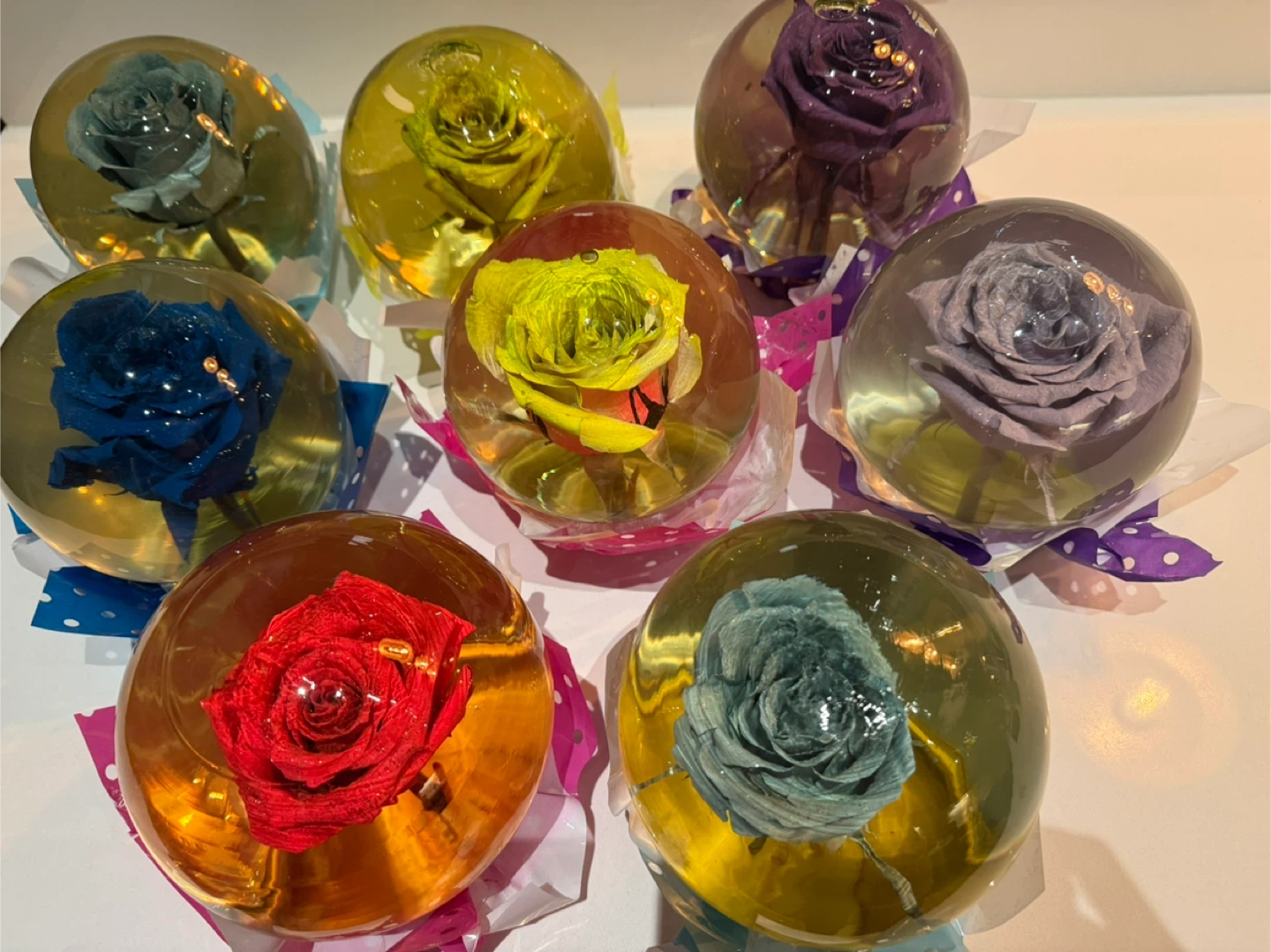 Valentines gift, Preserved Rose Orbs - Various Colors - photo 2