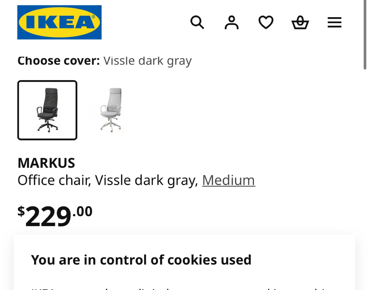 IKEA MARKUS Office Chair - Black - photo 2