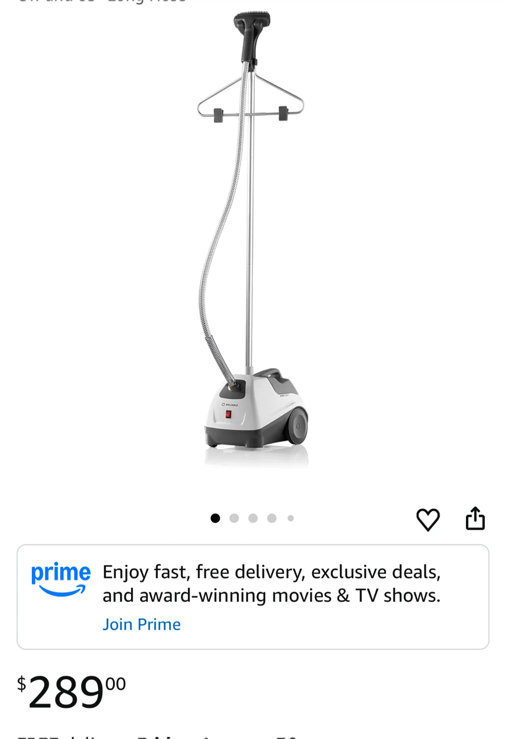 Reliable Garment Steamer with Hanger - photo 2
