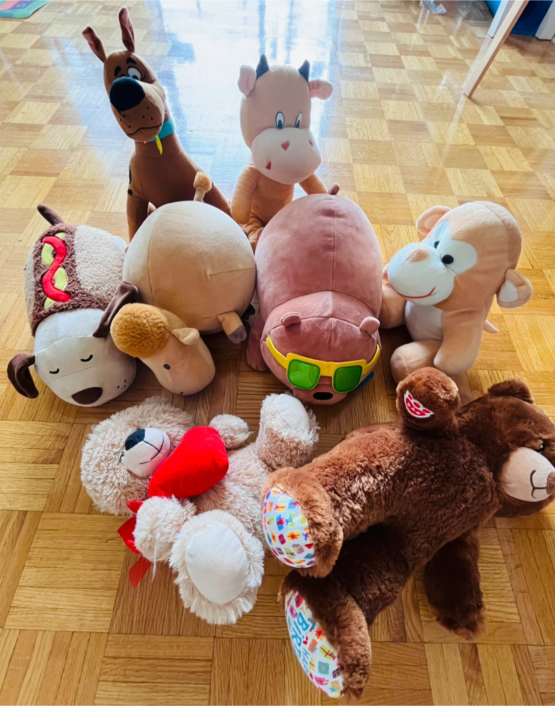 8 plushies for sale