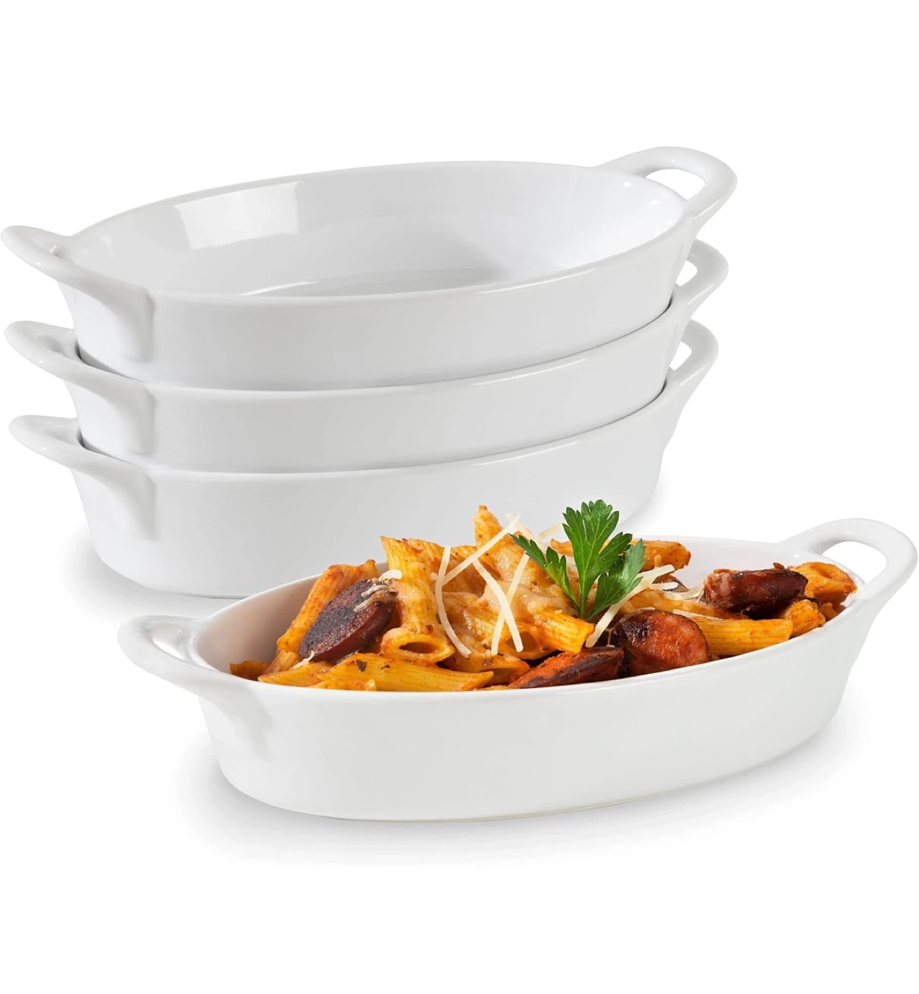 Pasta Dishes for Oven Safe and Microwave  4 Pc.