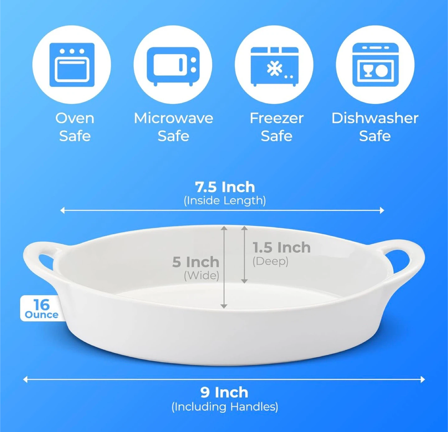 Pasta Dishes for Oven Safe and Microwave  4 Pc. - photo 3