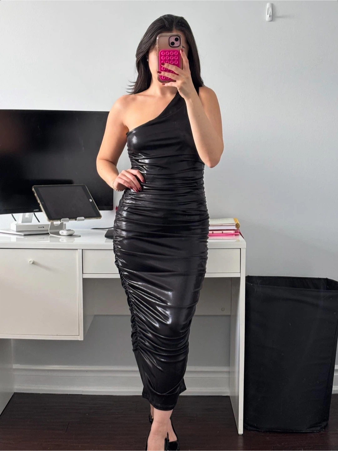 Fashion Nova | Metallic midi dress - S
