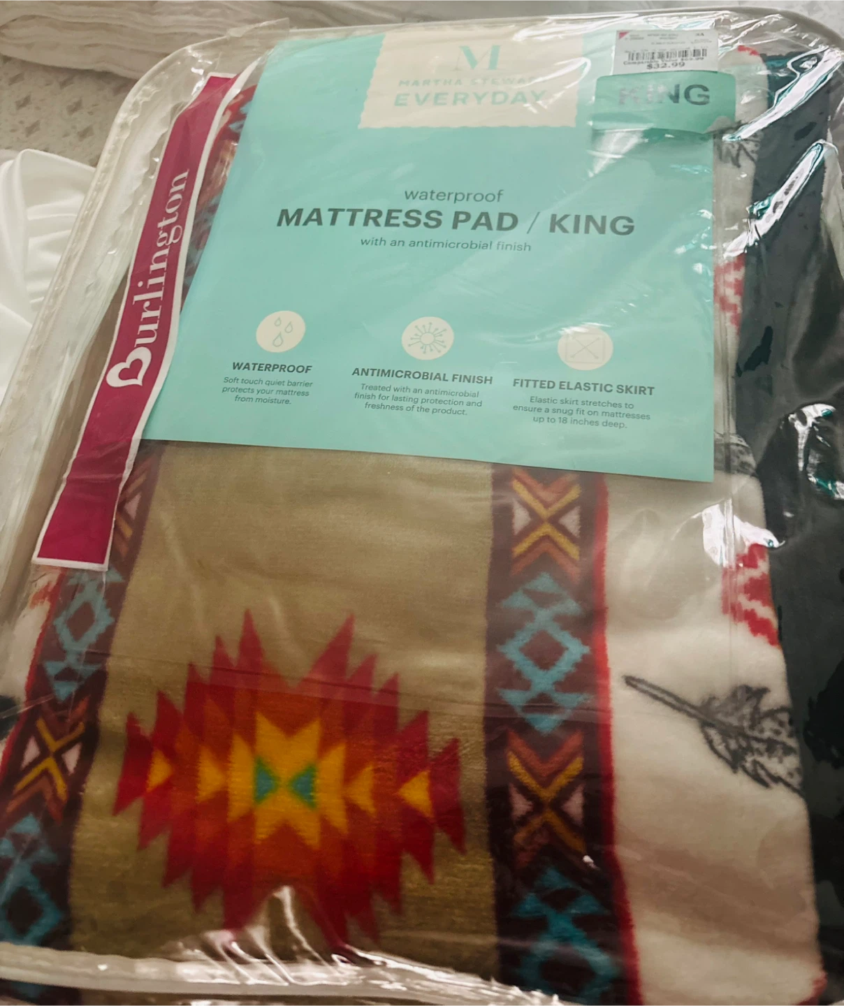Everyday King size indigenous patterns blanket