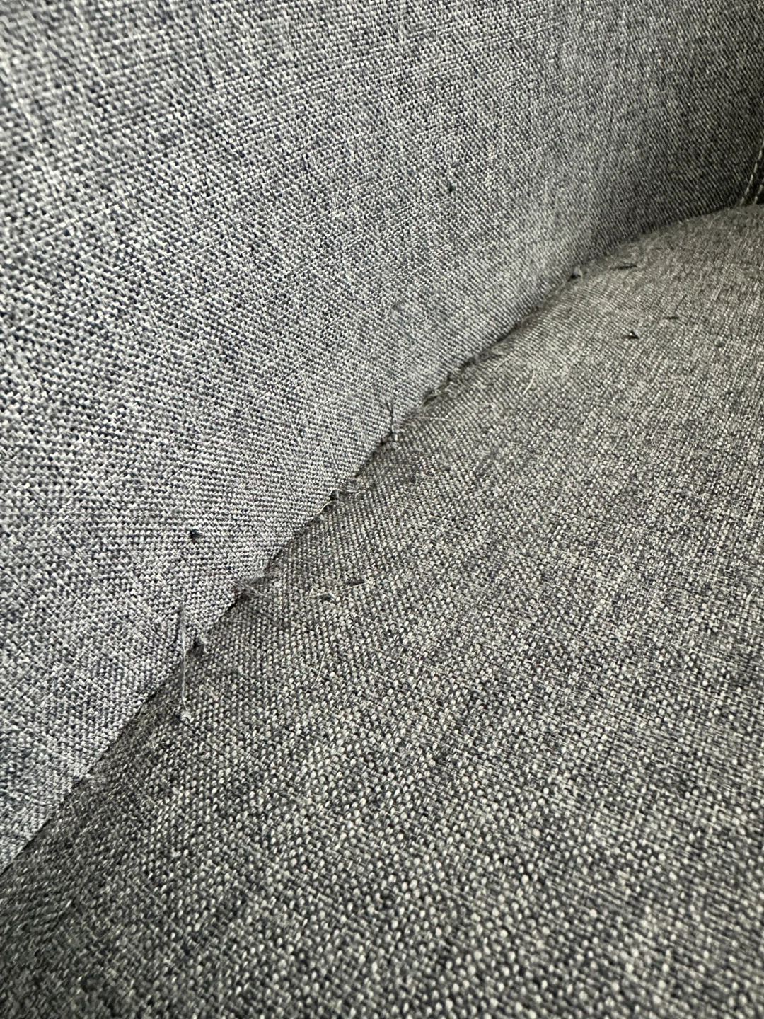 Grey Fabric Accent Chair with Wooden Legs - photo 3
