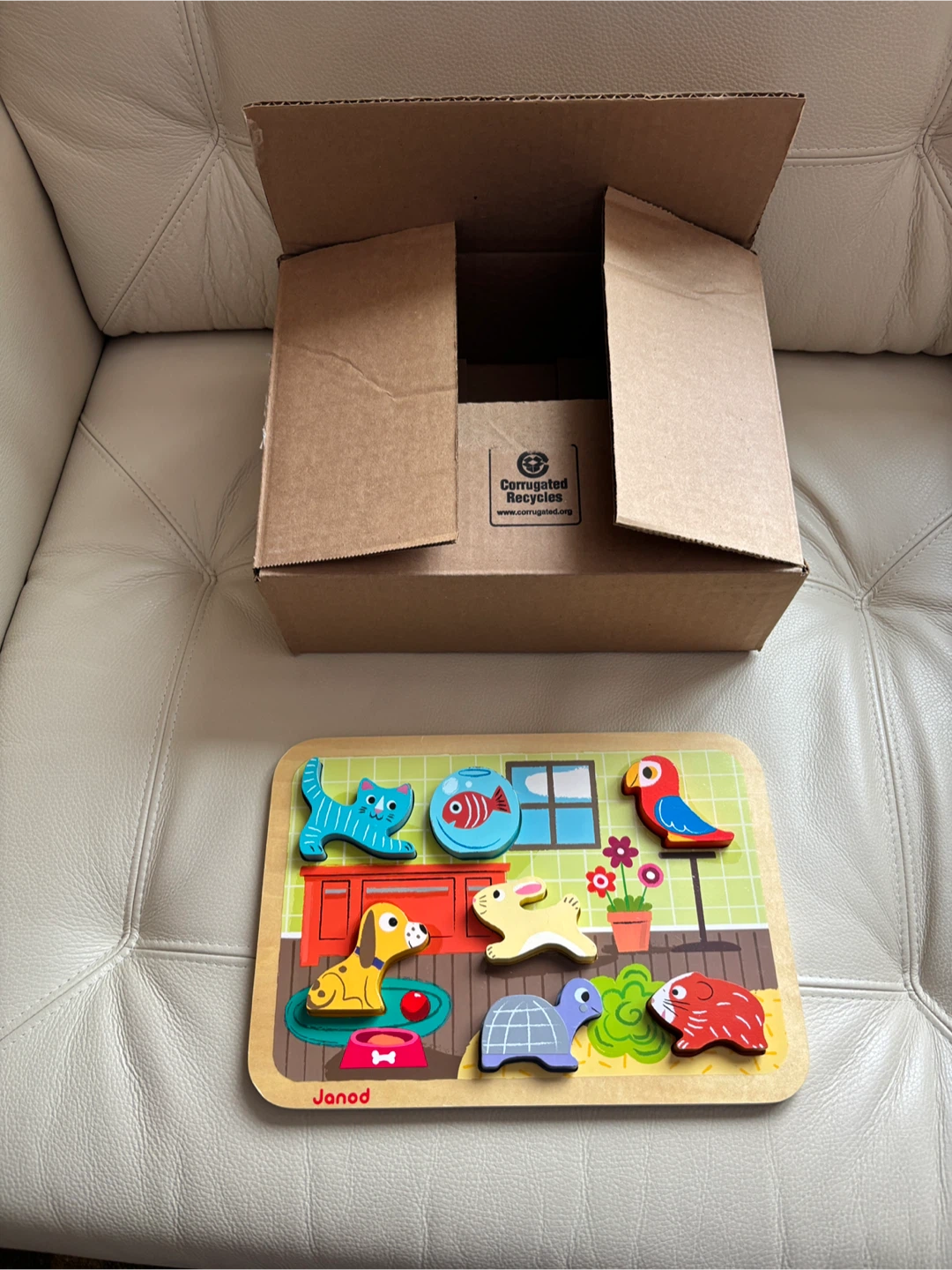 Janod Wooden animal Puzzle - photo 4