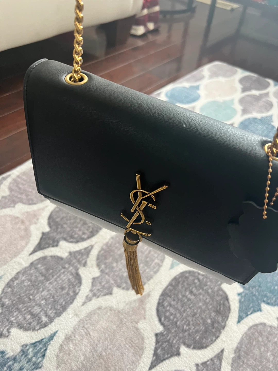 Black Leather Chain Wallet - photo 2