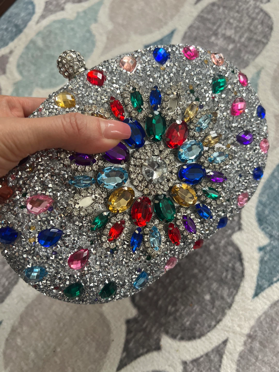 Sparkly Embellished Clutch Evening Bag - photo 2