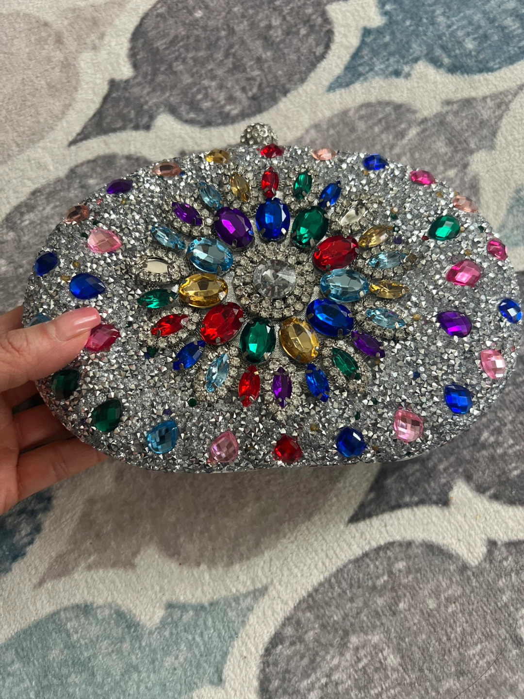 Sparkly Embellished Clutch Evening Bag