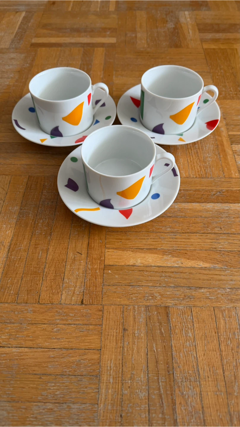 Tuscany Collection 3 Coffee Cups and Saucers - photo 2