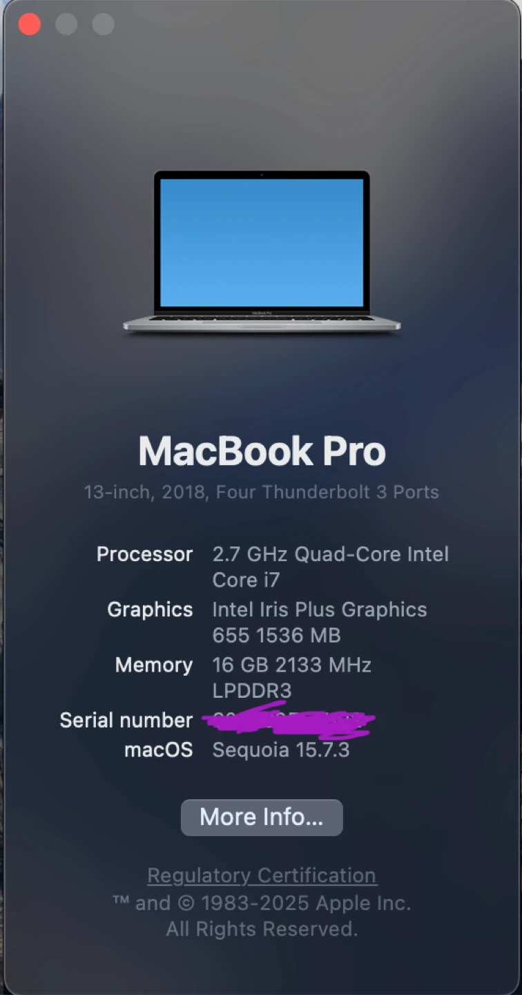 Apple MacBook Pro 13-inch 2018 - photo 2