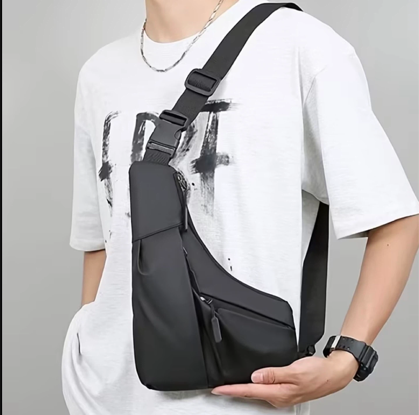 Black Casual Shoulder Bag - photo 2