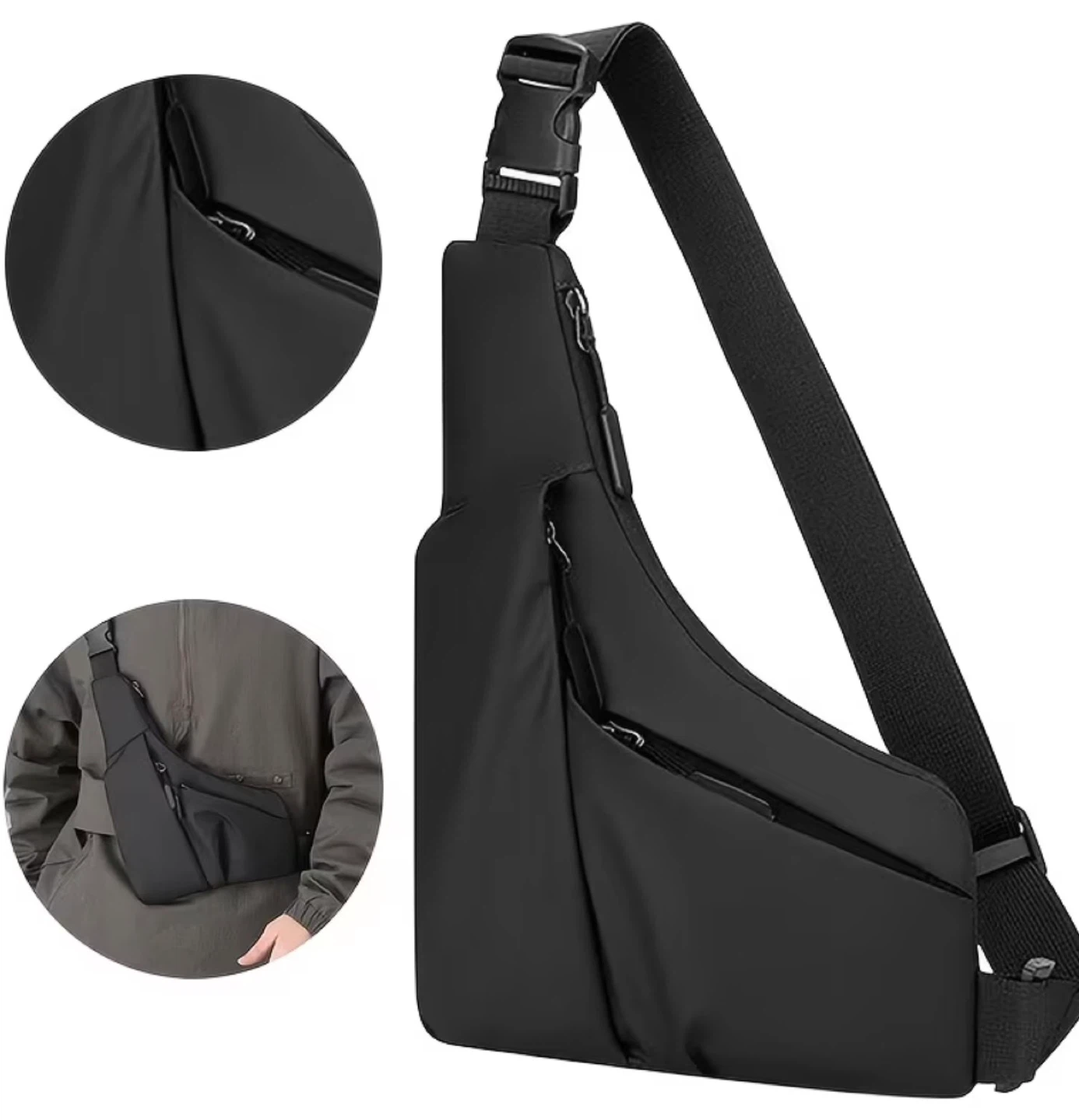 Black Casual Shoulder Bag - photo 3