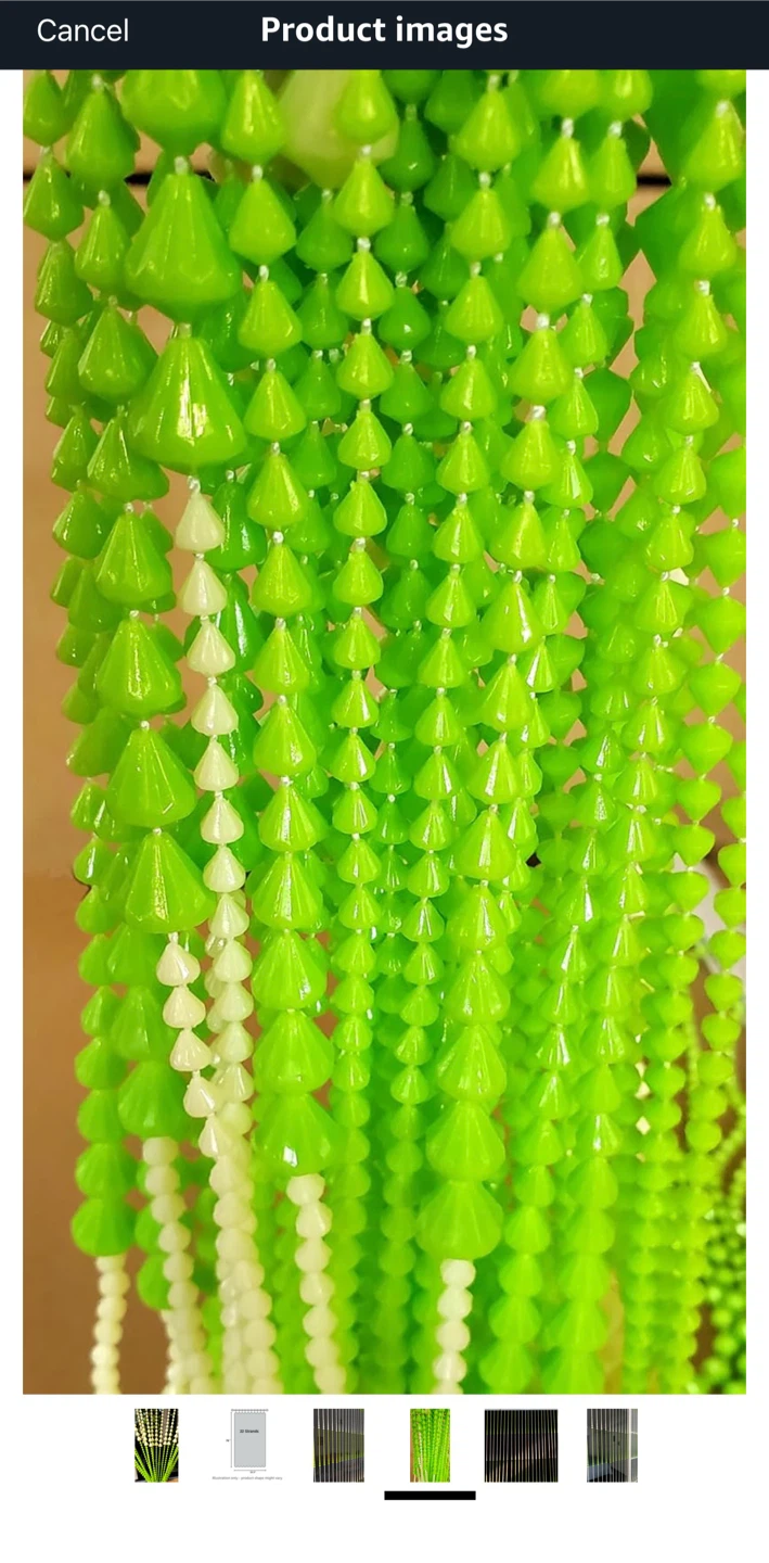 Beaded String Doorway Curtain - photo 3