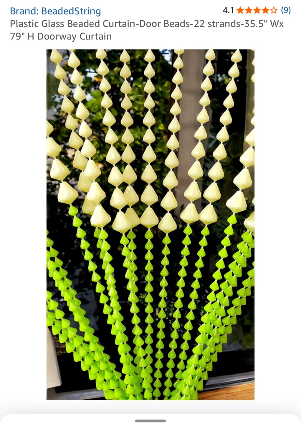 Beaded String Doorway Curtain - photo 4