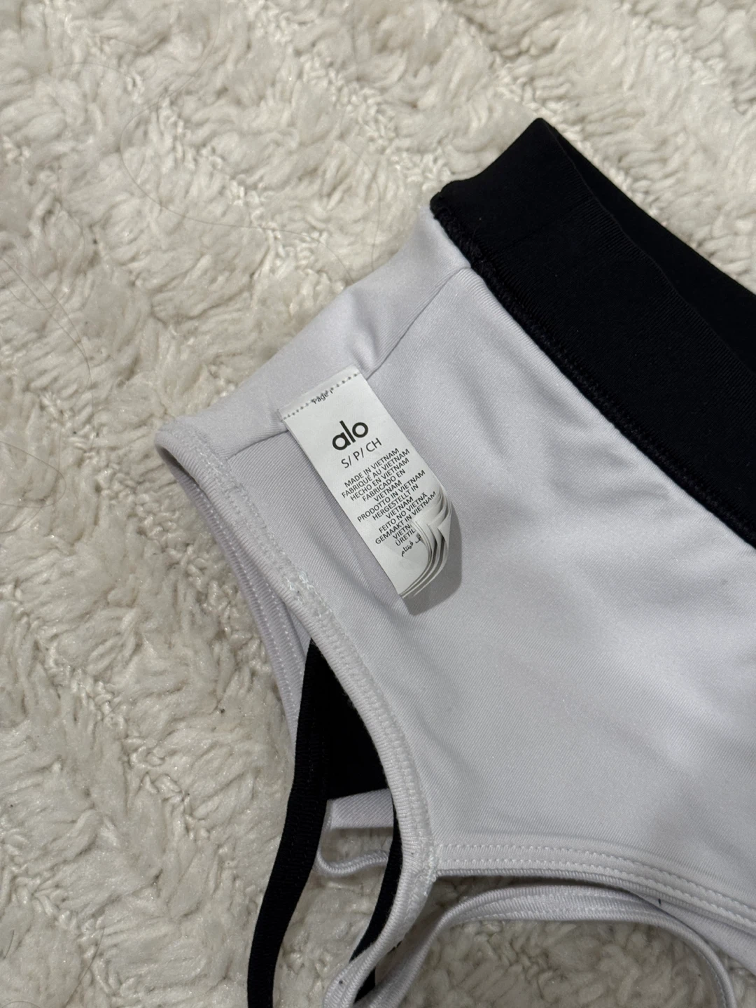 Alo Yoga Sports Bra - Black/White - Size S - photo 5