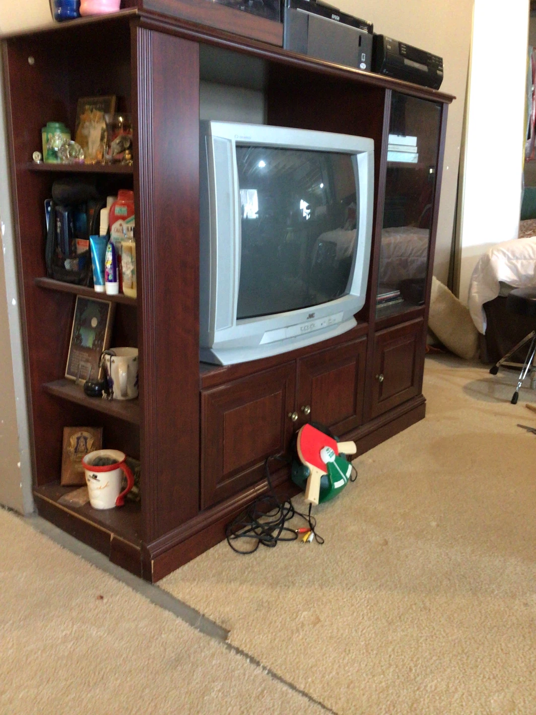 Wood Entertainment Unit with TV included