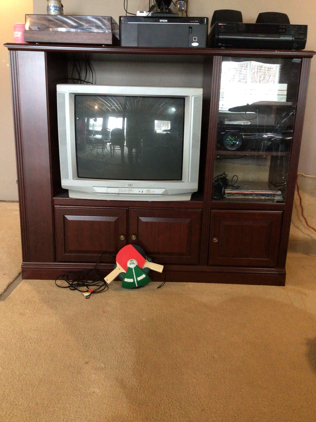 Wood Entertainment Unit with TV included - photo 2