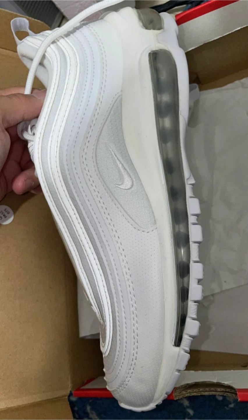 Nike Air Max 97 (GS) White/Metallic Silver Youth Size 6.5 - photo 3