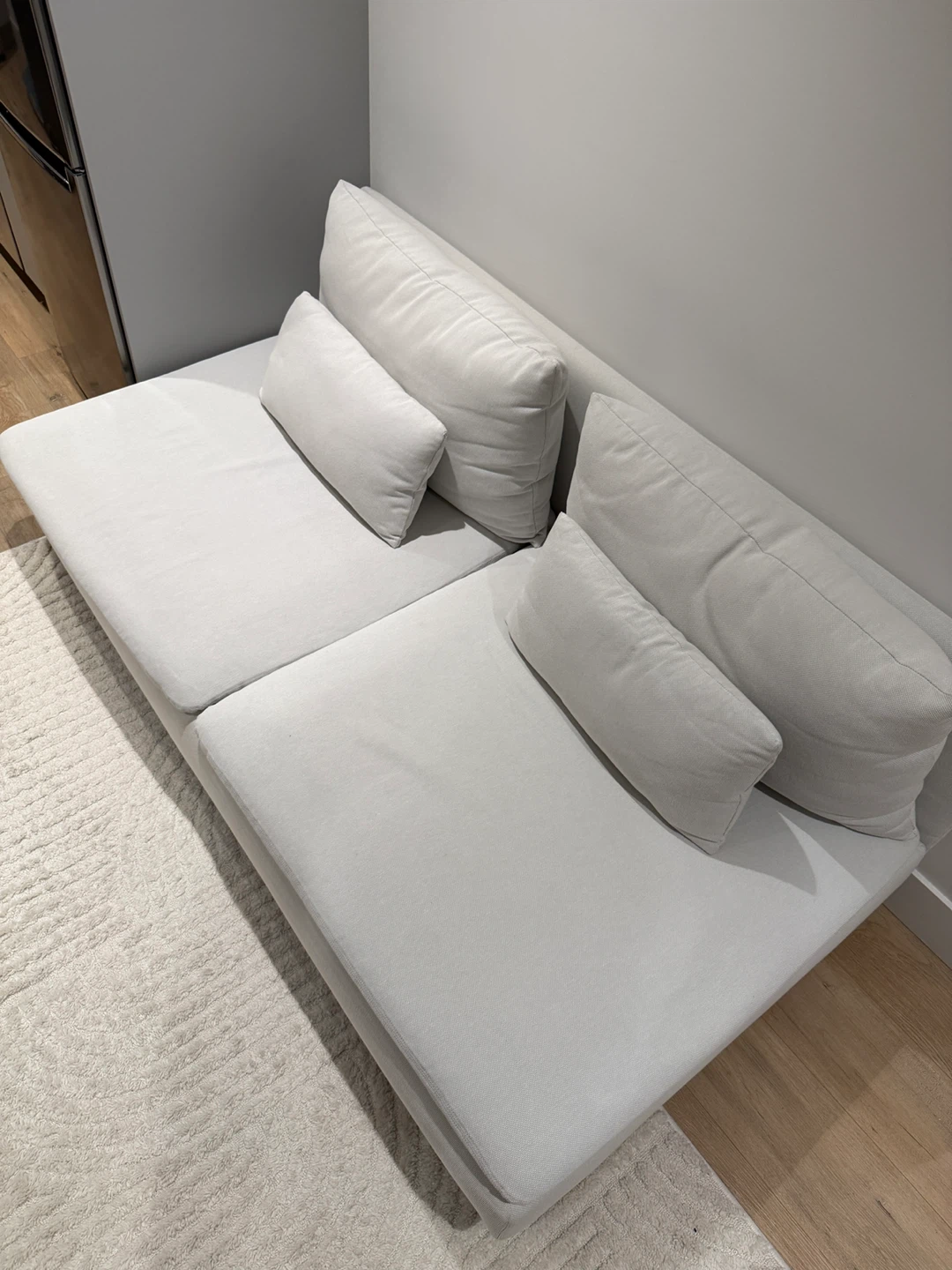 Light Grey Loveseat with Pillows - IKEA - photo 2