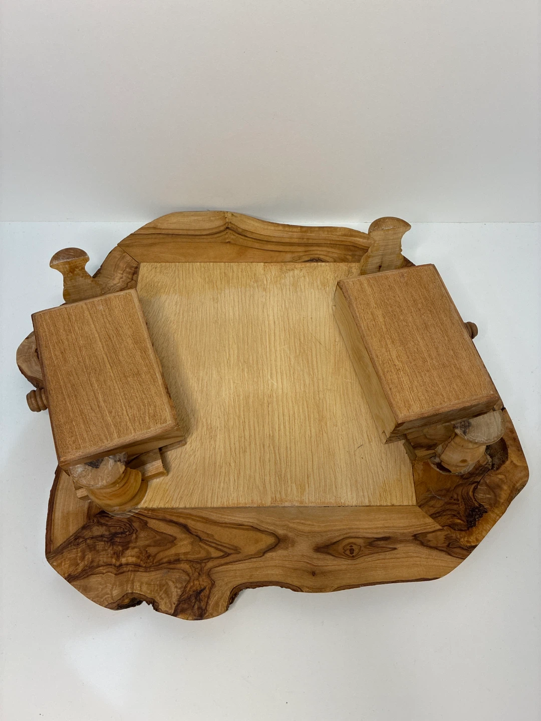 Handmade Wooden Chess Board with Rustic Live Edge - photo 3