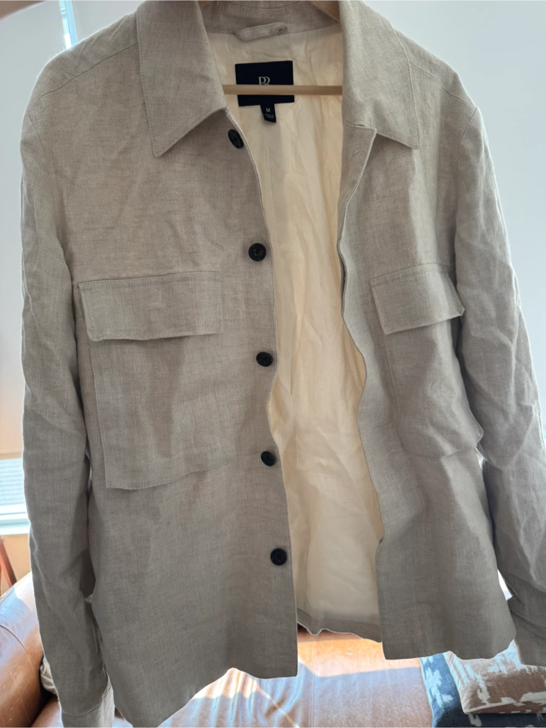 Banana republic Linen Button-Up Shirt Jacket