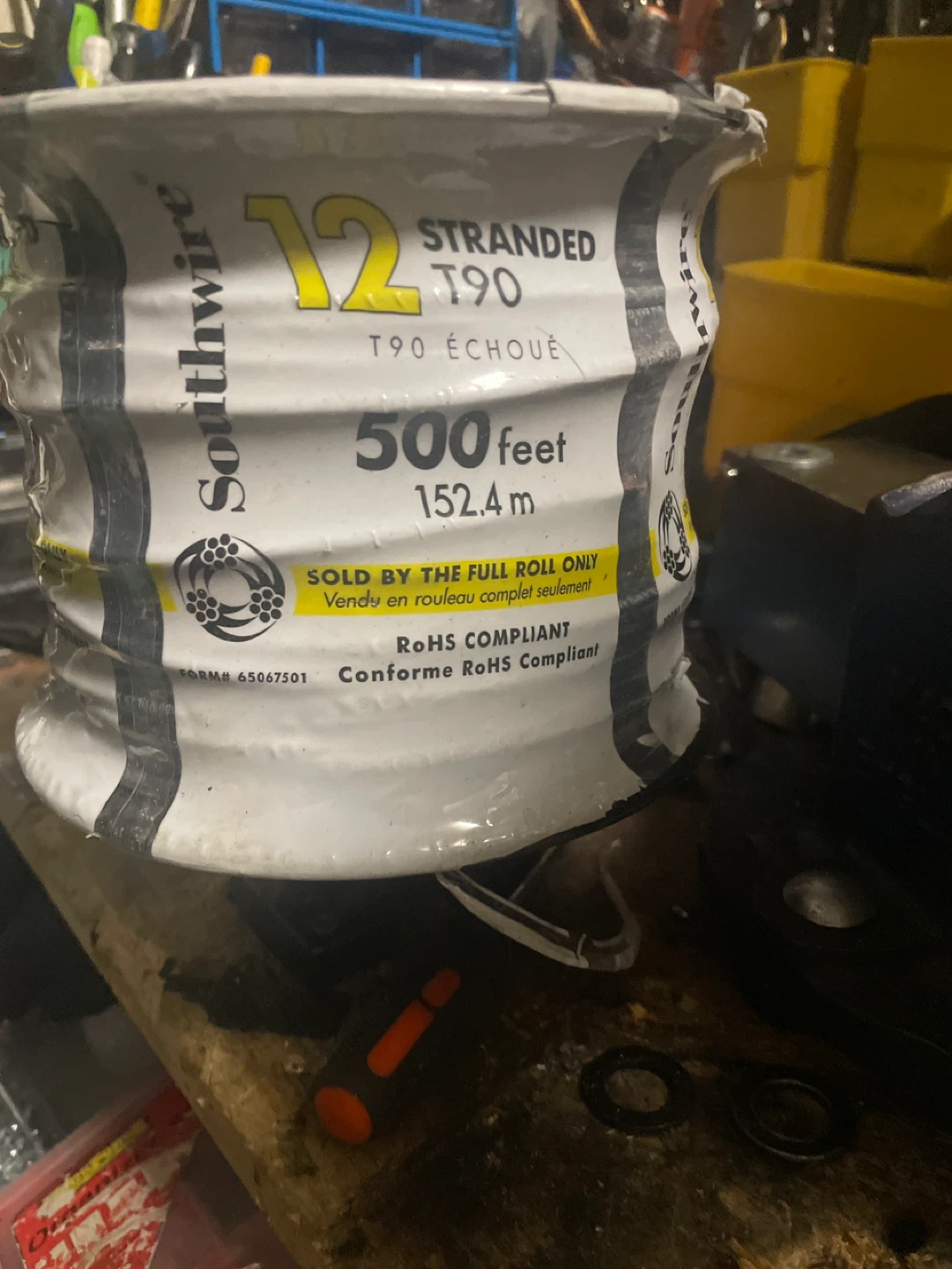 Southwire 12 Gauge Stranded T90 Wire - 500 feet