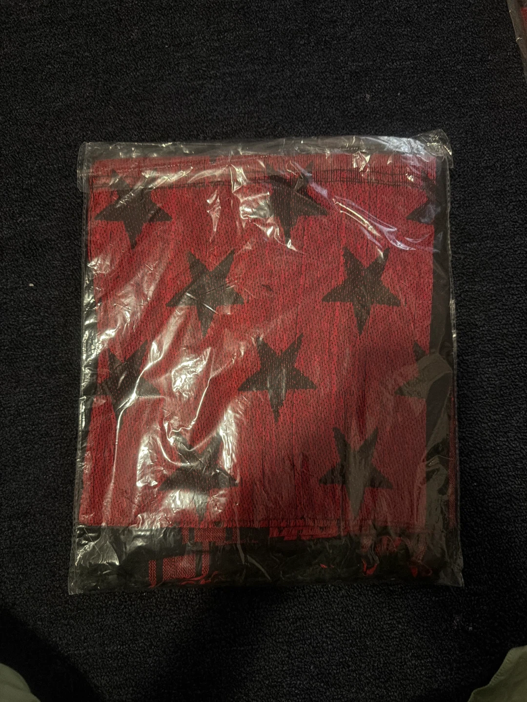 Keffiyeh Scarf Set - Beige & Red Star Pattern - photo 2