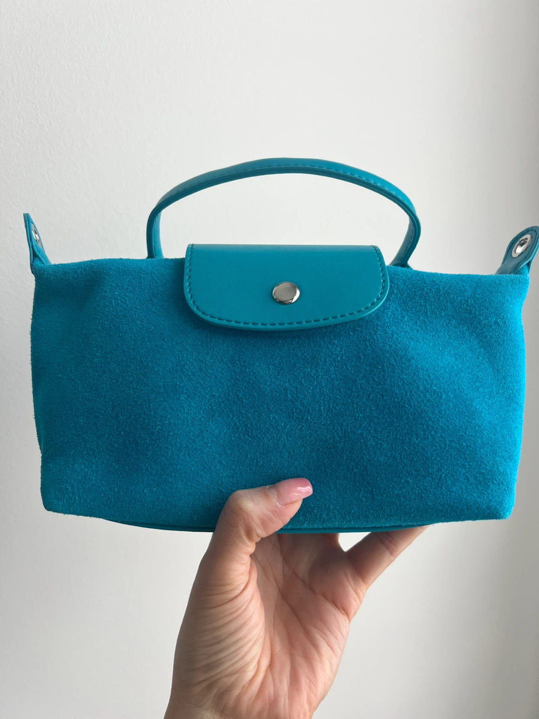 Teal Suede Mini Handbag - photo 2