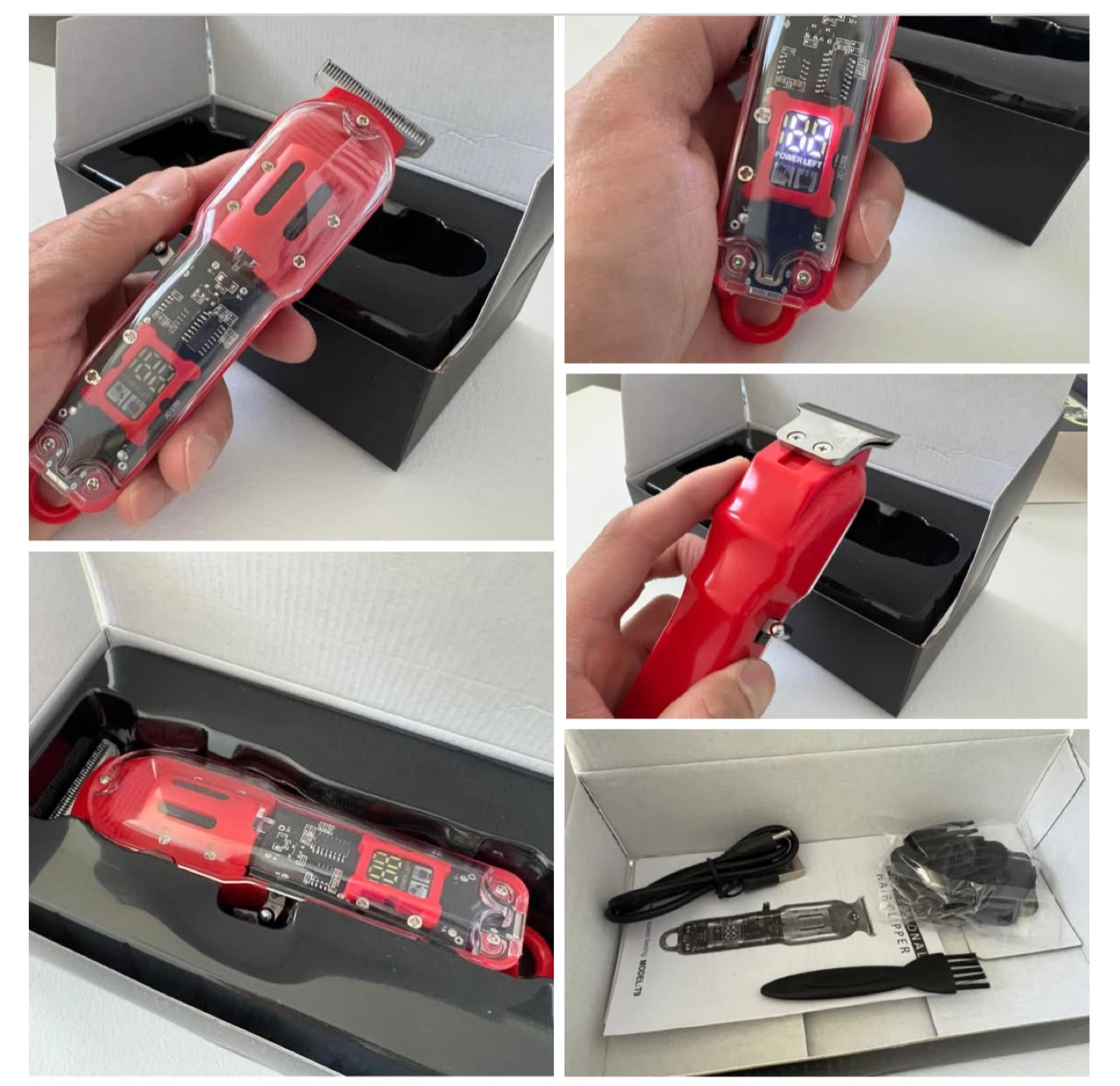 Professional Hair Clipper rechargeable cordless