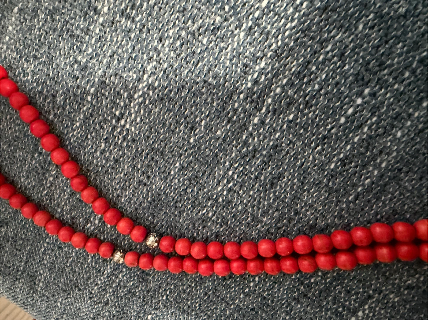 Red Beaded Necklace - photo 2