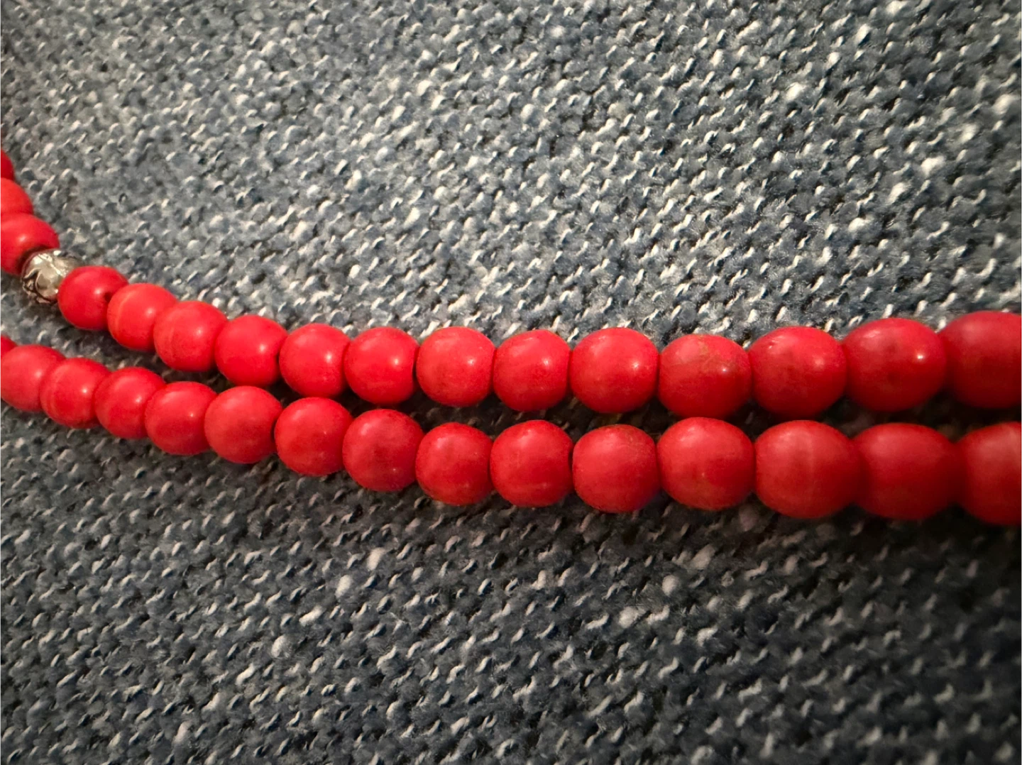 Red Beaded Necklace - photo 3