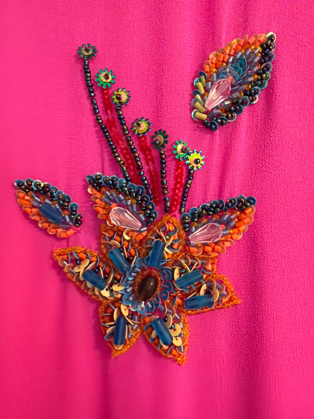 French Connection Pink Beaded Dress Size 6 - photo 2