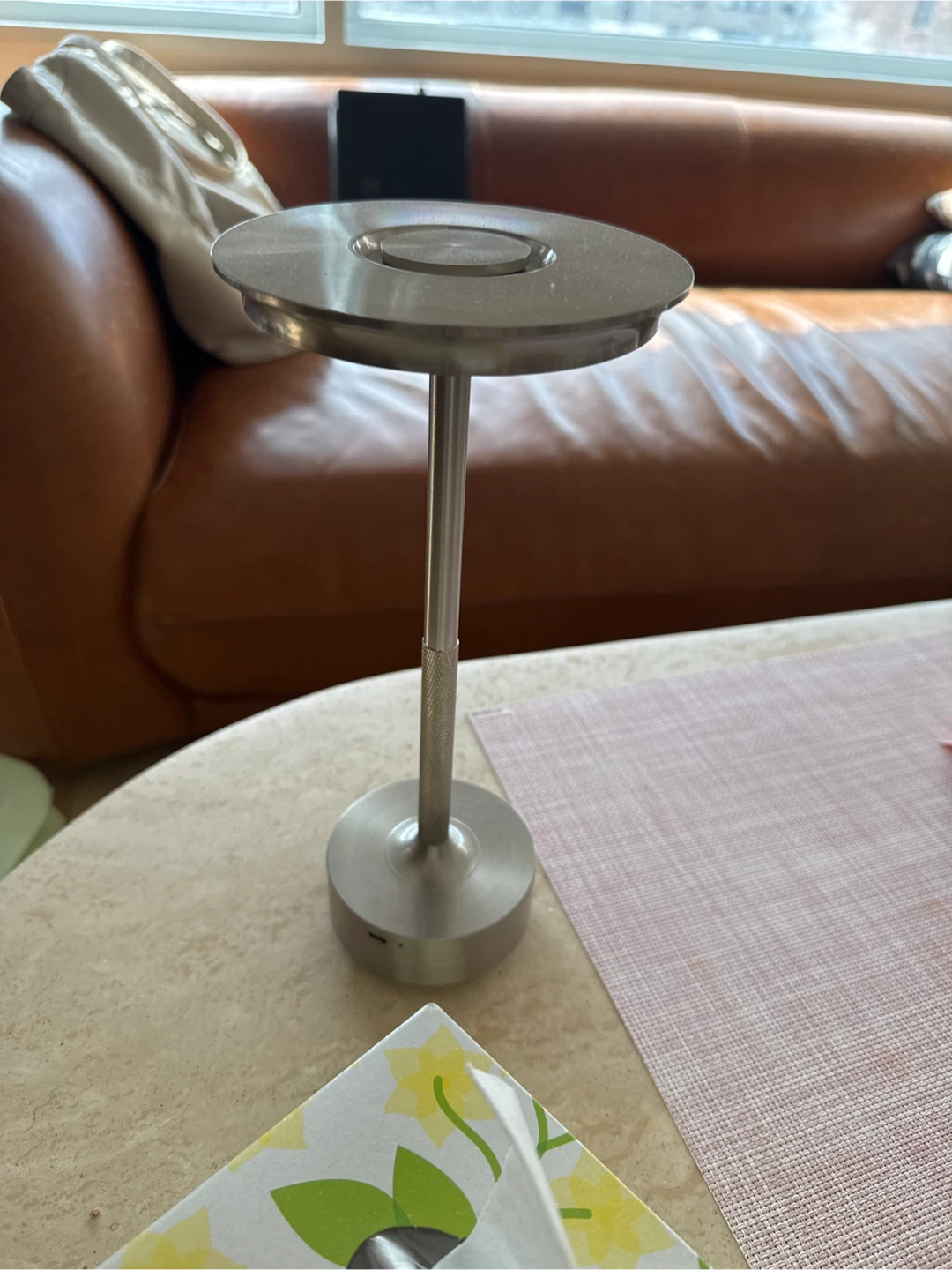 Silver Table Lamp