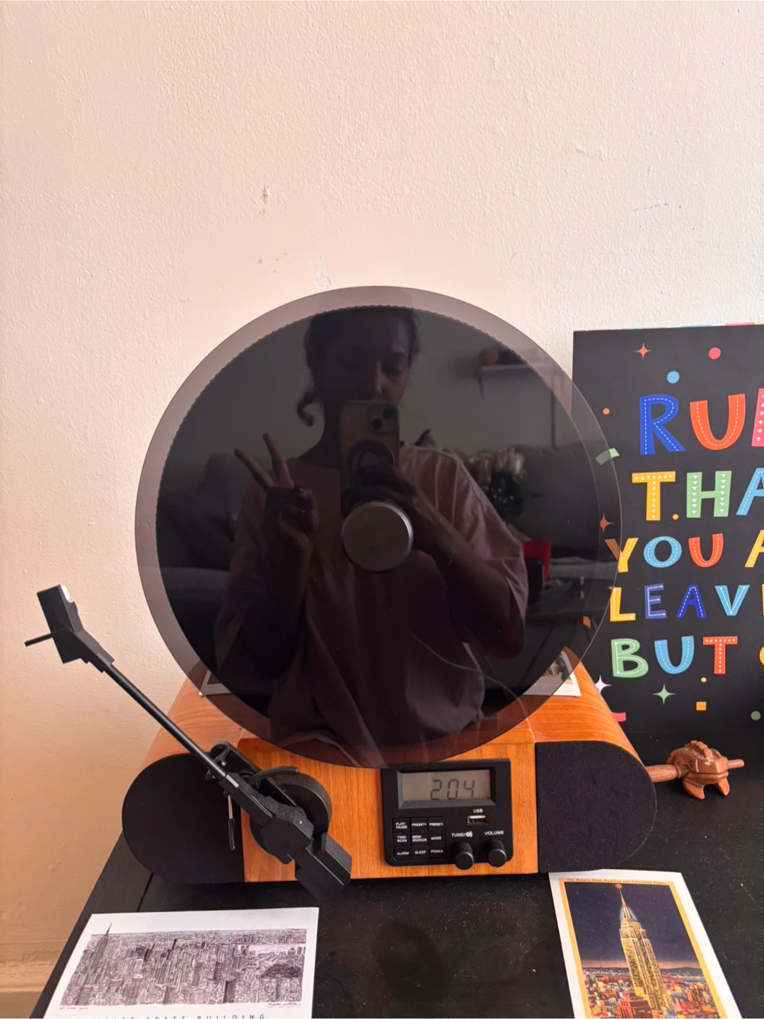 Fuse Record Player with Speakers and Digital Display - photo 3